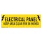 Signmission Electrical Panel 18in Non-Slip Floor Marker, 16" x 16", FD-2-R-16-99851 FD-2-R-16-99851 - alternate 1